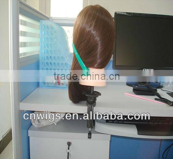 Premium Quality human hair training head/hairdressing training heads