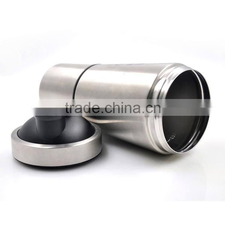 Wholesale 2015 Metal Shaker Protein Bottle BPA free