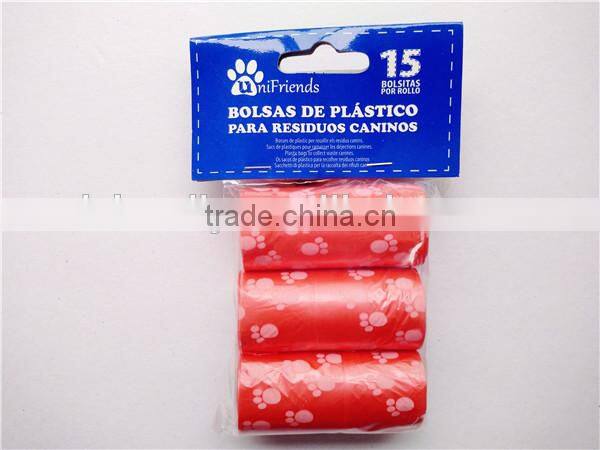 dog waste bag / dog poop bag / drawstring dog poop bag