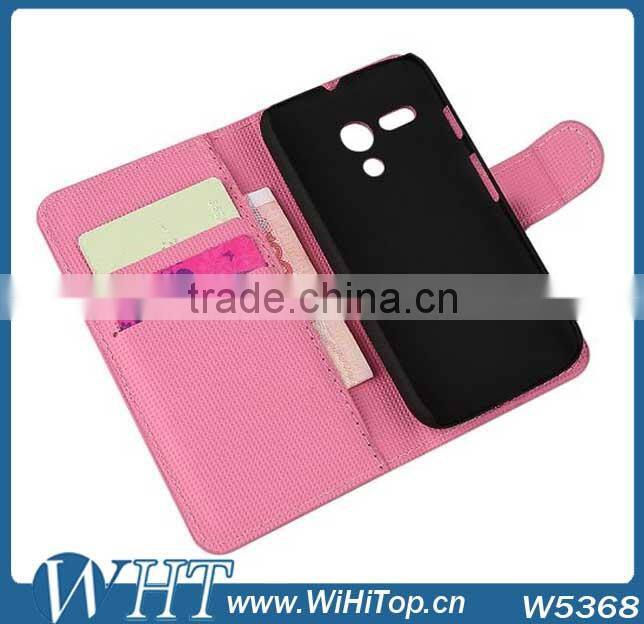 Printing Leather flip Case Cover For Motorola Moto G.Silicone Back Case For Moto G