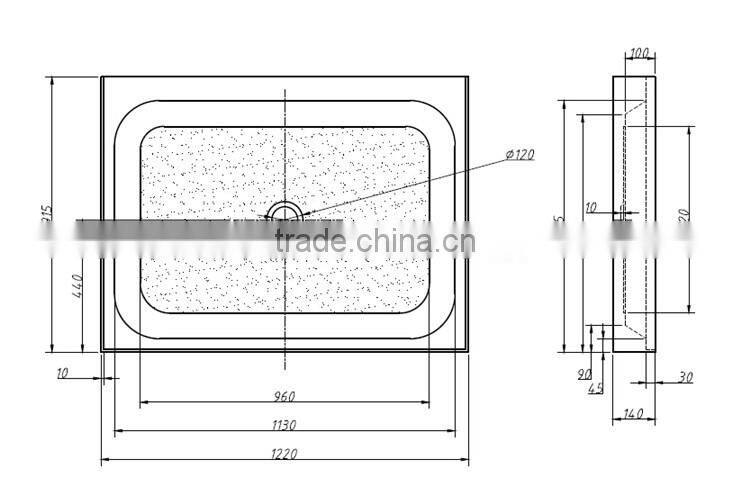 SUNZOOM shower tray stainless,shower tray,deep shower tray