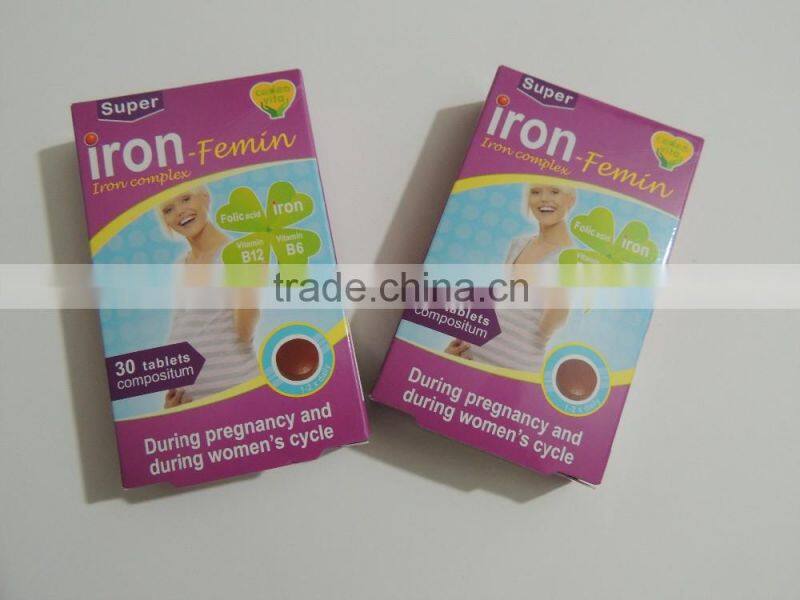 medicine paper box for pregnant woman