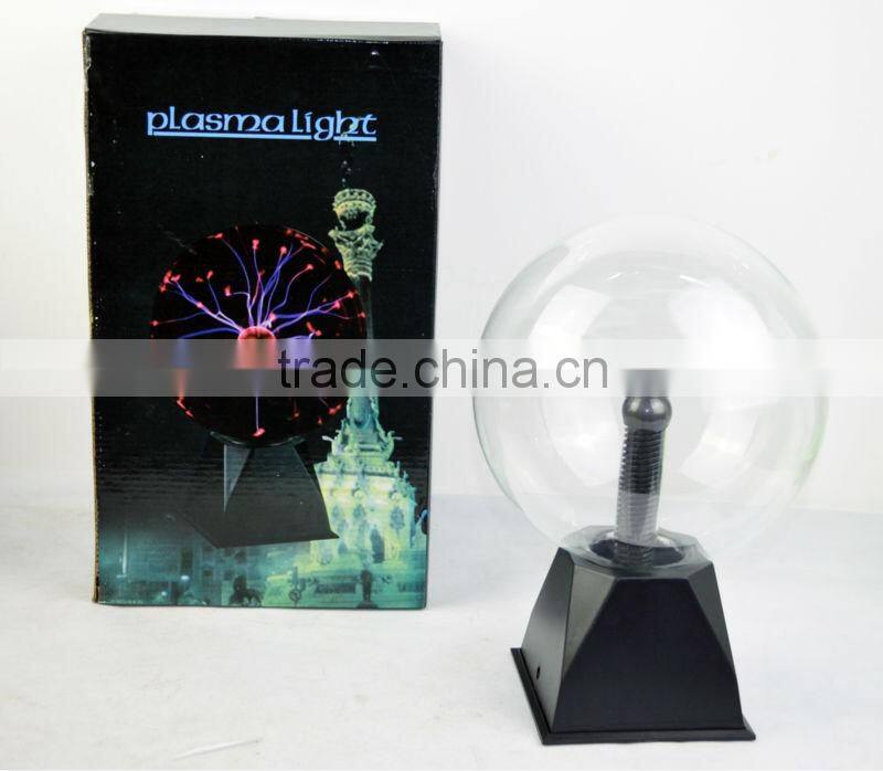 6" PLASMA NEBULA BALL Lightning Electricity Party Light TOUCH & SOUND Activated