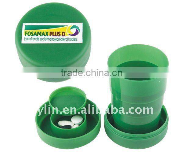 pill cup with pill box