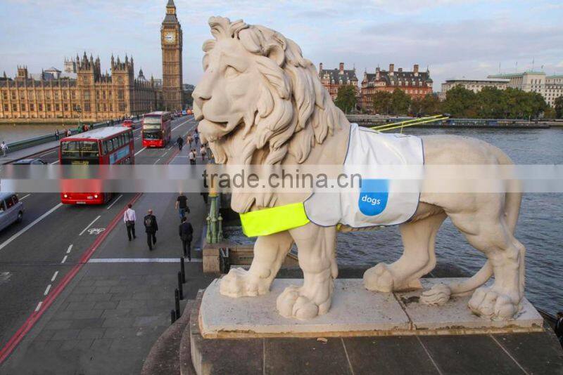 factoy wholesale polyester high visibility pet dog safety vest reflective dog collar