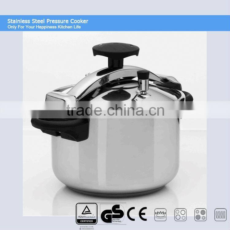 100% safety guarantee 18/8 stainless steel pressure cooker suitable to gas stove & induction cooker CSB