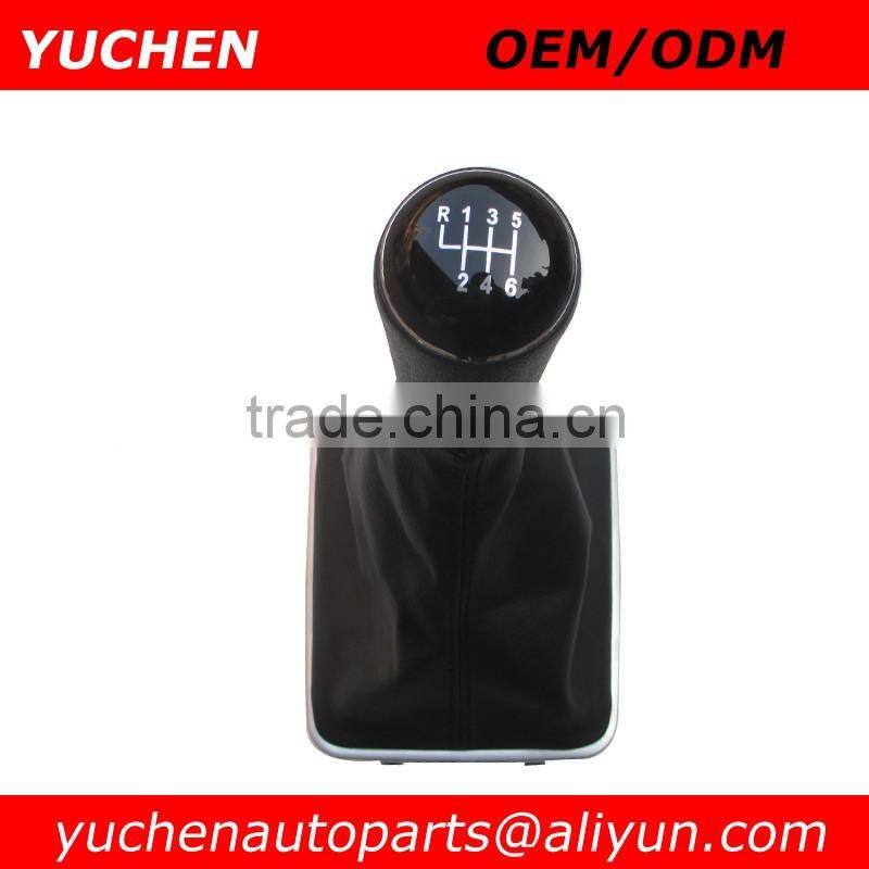 Factory Wholesales YUCHEN Car Shift Gear Knob With Chrome Frame For VW Passat B6 CC 3C R36 TDI 2005-2011 car body part name