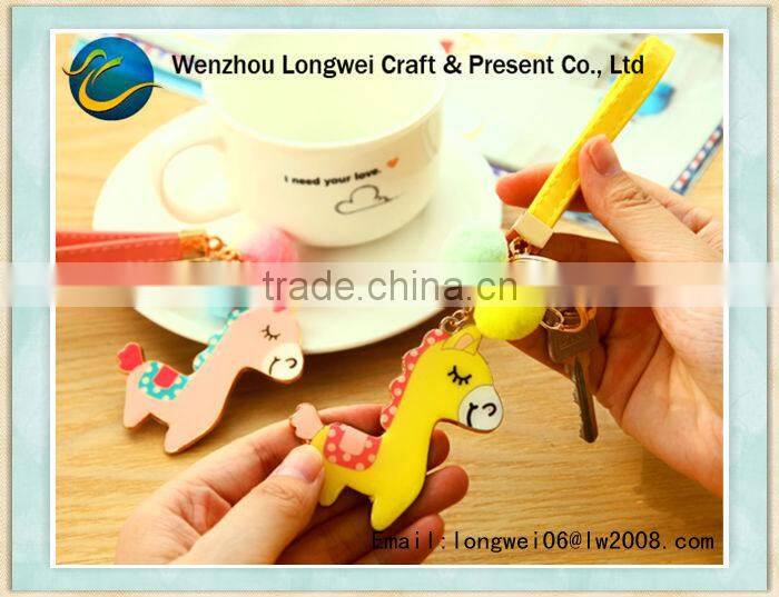 horse shaped metal animal keychain/hello kitty keychain/mickey mouse keychain