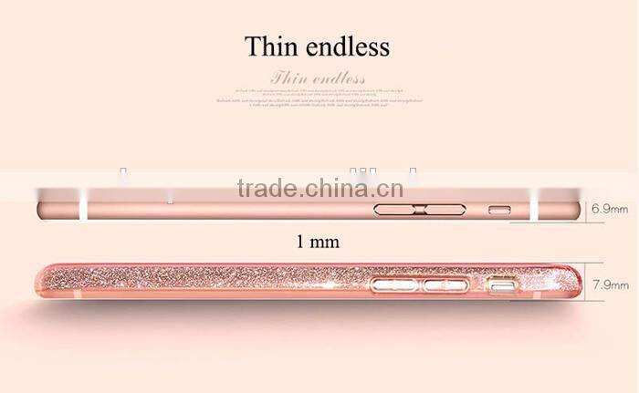 Three layer shinely diamond phone case for Apple phone 5 5s 6 6s plus for Samsung S4 mini