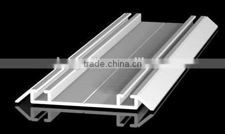 Extruded aluminium profiles sliding door profile lower track C-739