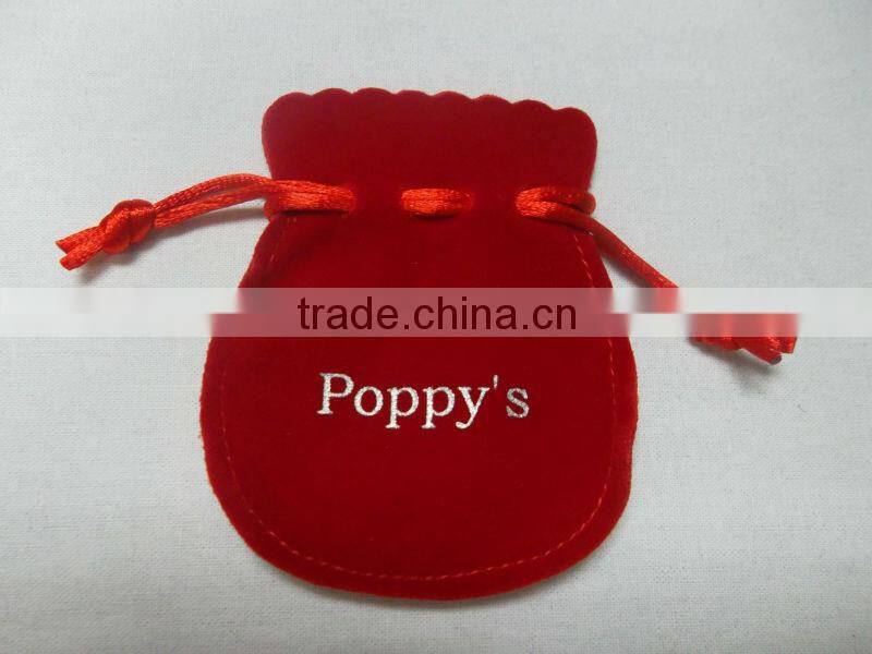 cheap printed soft velvet travel bag