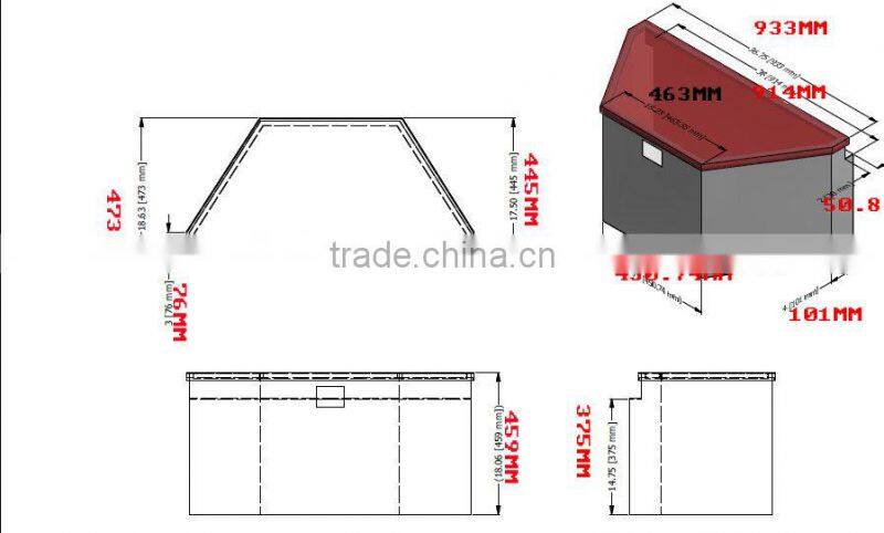 high quality aluminum toolbox for sale
