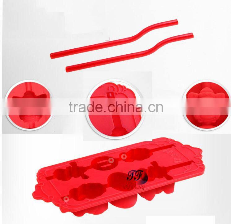Wholesale High Quality Money God Shaped Silicone Ice Cube Tray