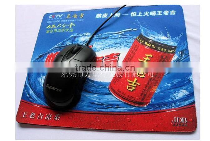 Cheap customized sublimation rubber mouse pad/ Promotional mousepad
