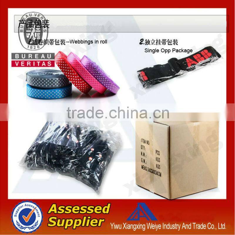 Customized logo nylon belts with plastic buckles wholesale
