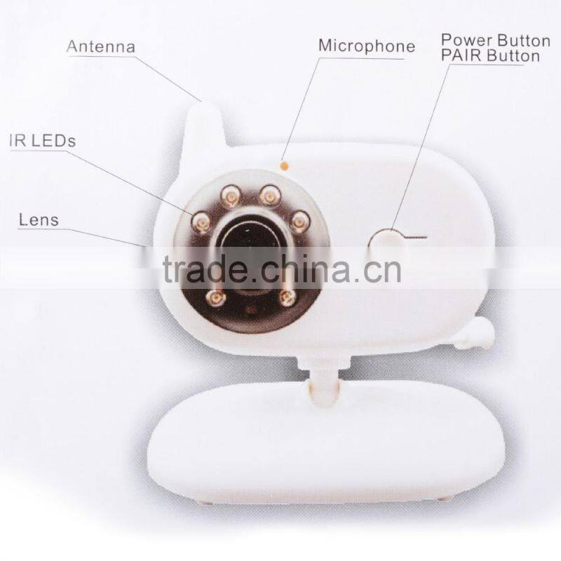 2 Way Talk 3.5" Color Video Baby Monitor Wireless Safety Camera Temperature Monitor Baby Monitor Night Vision