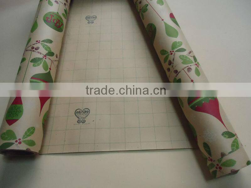 custom print kraft gift wrapping paper