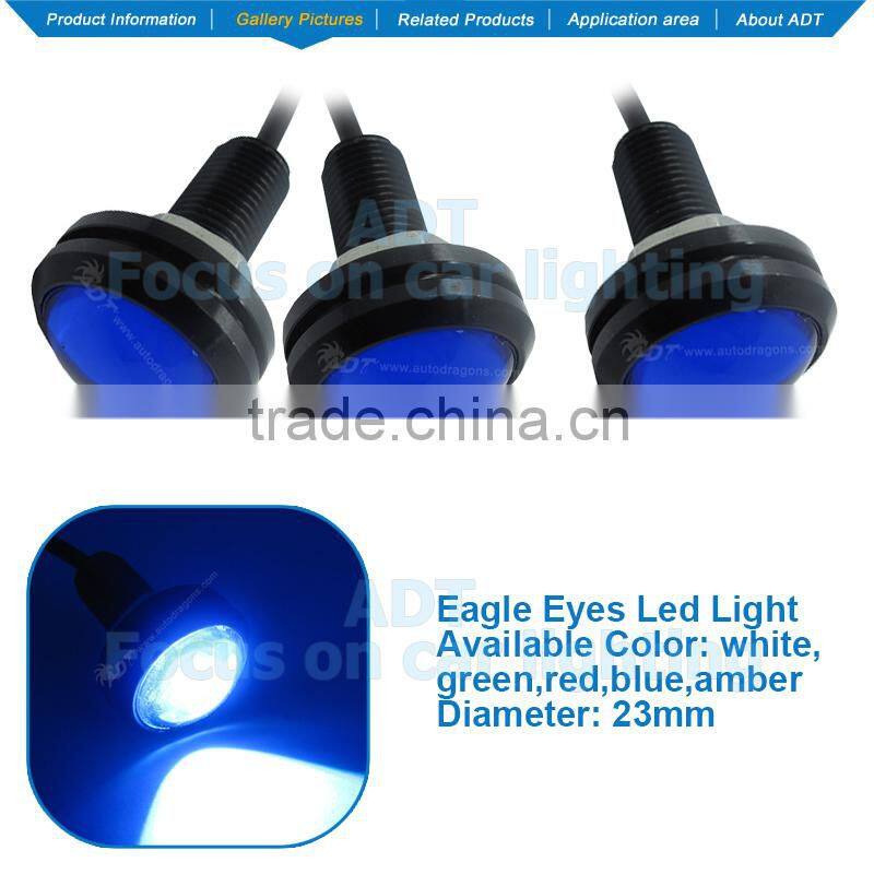 High Power 23mm COB LED Eagle Eye For Car Motorcycle DRL Backup Lights Lamp