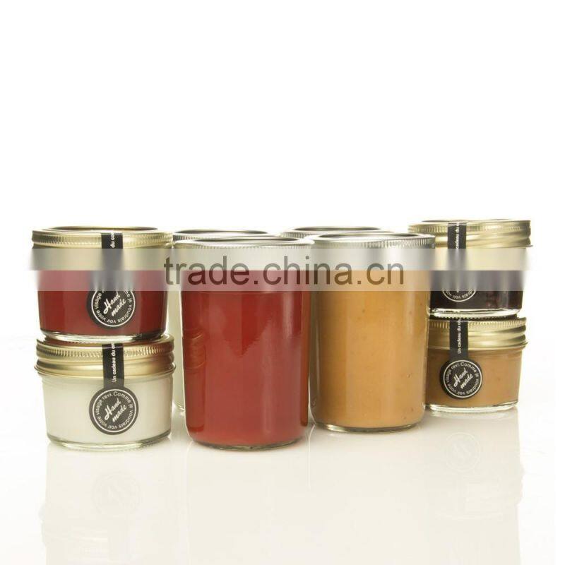 Kitchen Borosilicate Food Preservative Glass StorageJars With Plastic Lids