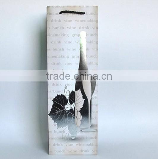 Kraft paper bag for wine bottle