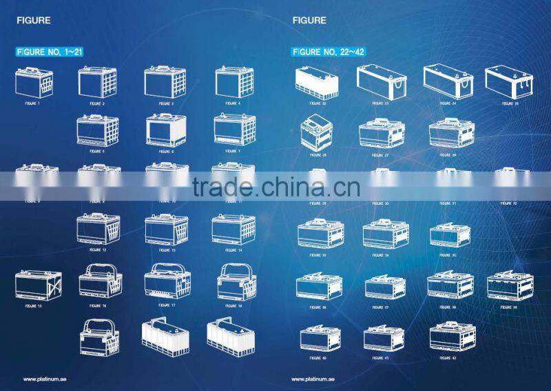 Best Quality Platinum Calcium Lead Grid Technology MF Battery With For European Vehicles