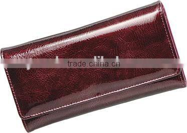 High quality and low price the red PU wallet for fashion ladies