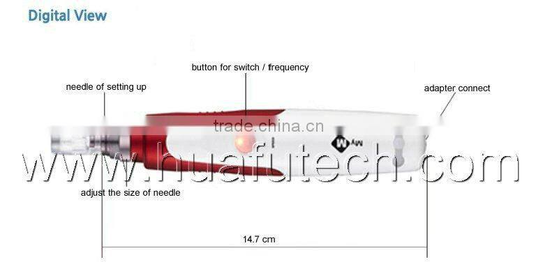 Huafu 2016! best selling Derma Stamp Electric Pen MicroNeedle Therapy