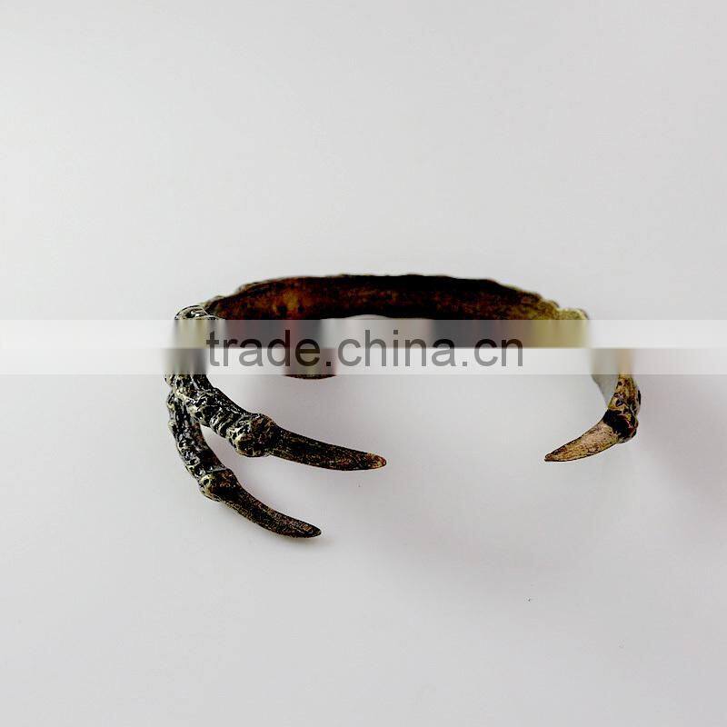 Hot selling elegant gold hammered cuff bangle bracelet