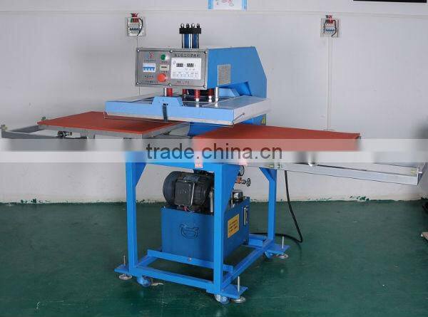 hydraulic leather machine / flatbed shirt heat press machine