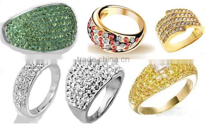 Latest designs gold plated diamond wedding ring