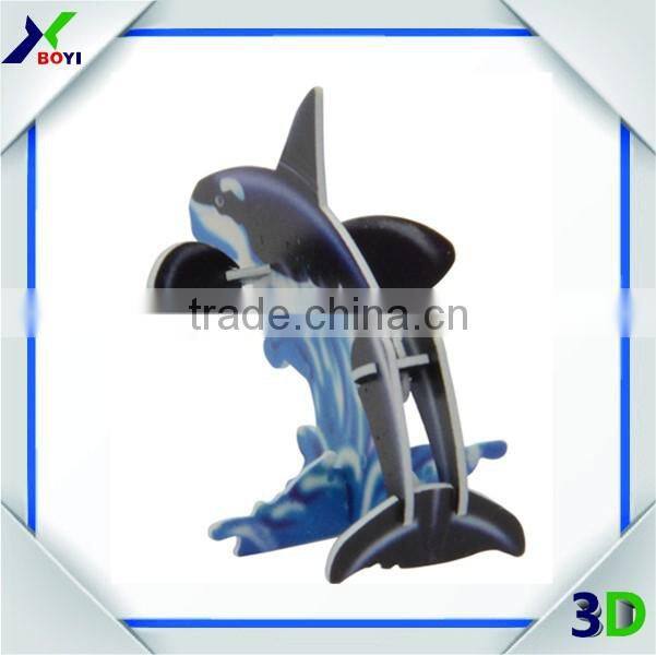 2017 3D PP Puzzle Games for Kids as Promotional Gifts/DIY 3D puzzle toy