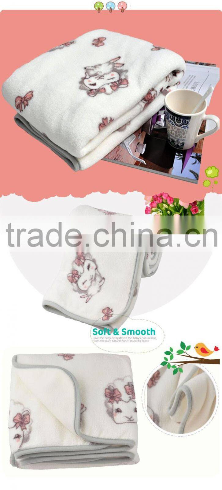 Hot Sales Chinese Printed Knitted Baby Blanket