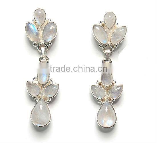 925 sterling silver semi precious gemstone peridot earrings