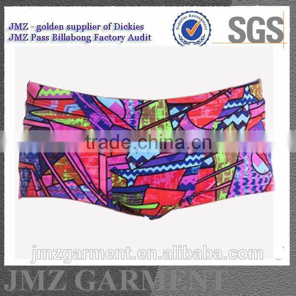 fire printing on boxer shorts for men cotton spandex oem/men swimwear