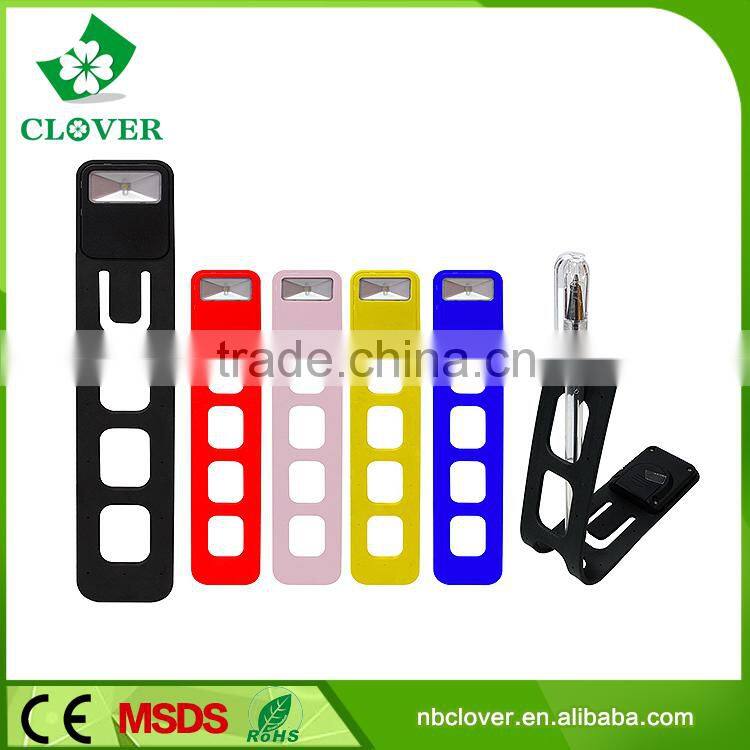 2015 new ABS and rubber material flexible 1 led mfga book light