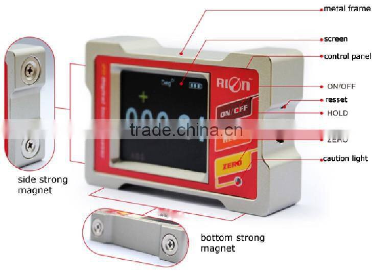 Protractor Finder Angle Gauge Meter Digital Display Bevel Box Inclinometer Magnetic Base