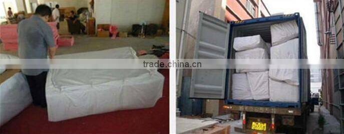 Modern leather sofa lounge with ottoman