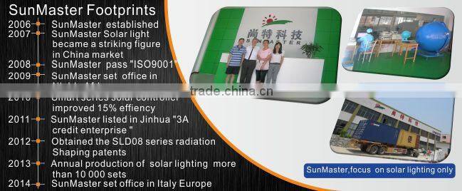 12V/24V Intelligent solar street light with pole