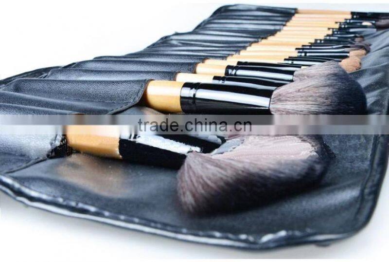 Professional 24pcs Makeup Brushes Set Cosmetic Tools Make-up Toiletry Kit Wood Brand Make Up Brush Set with Case
