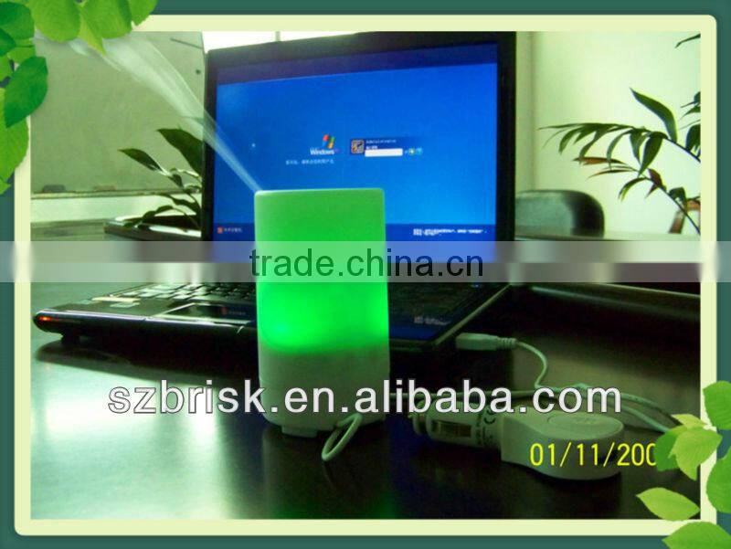 USB Air Humidifier Purifier Aroma Diffuser Vaporizer Freshener LED Light