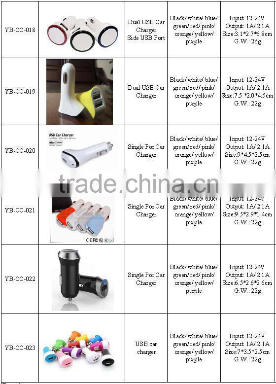 LED Indicator Mobile Phone USE Electronic Portable Car Charger 2.1A