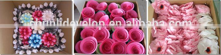 Hot Sale Wedding Decoration big Wall Paper Flowers