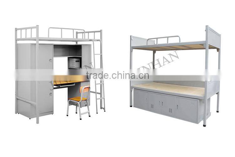 Metal bunk bed for school and factory