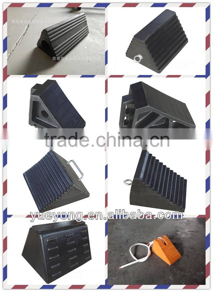 Rubber wheel chock/stopper/wedge