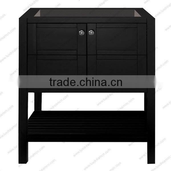 24" wooden bathroom furniture cabinet with frame mirror bespresso finish