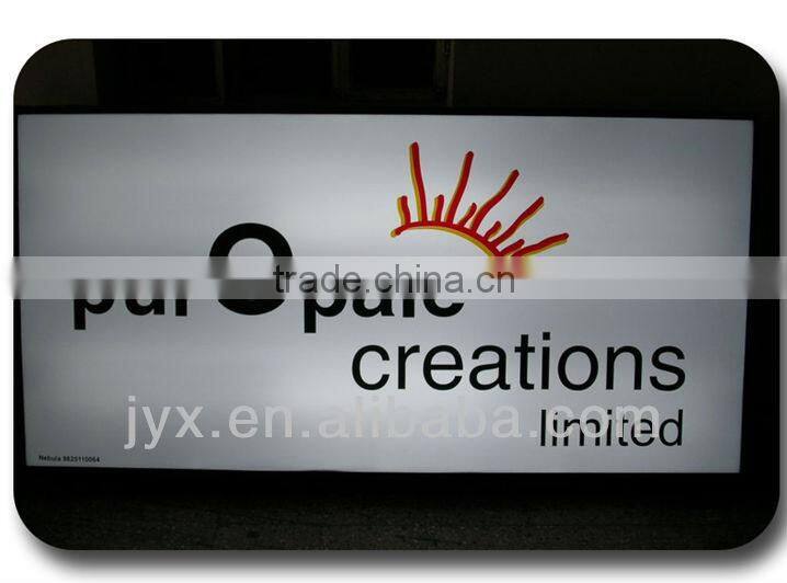 Clear custom acrylic sign for public