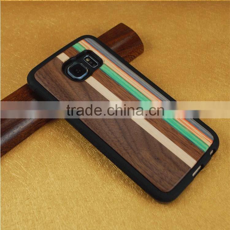 OCASE High Quality TPU Wood Back Cover Case for Samsung Galaxy S6 Edge for Samsung Galaxy S6 case