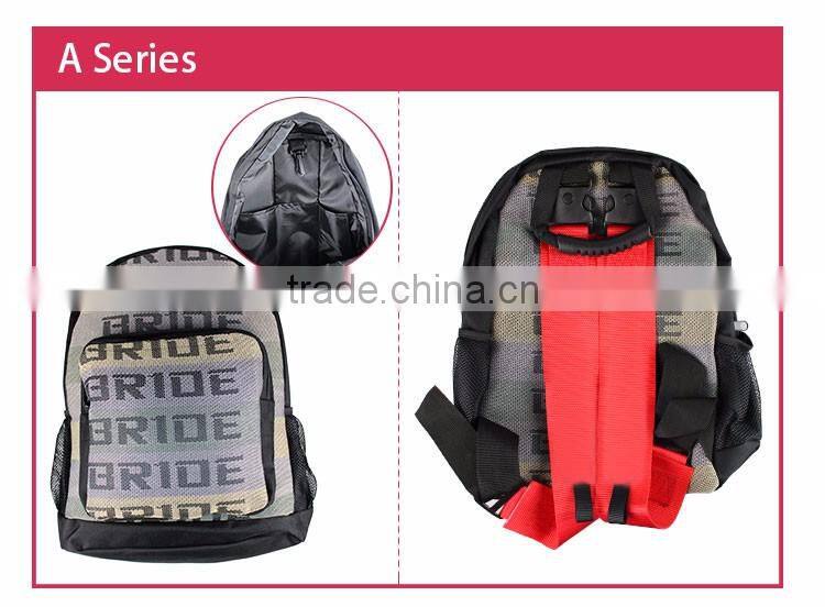2016 New Design JDM SPARC* TAKAT* Style Bride Racing Backpack School Bag Luggage Bag With Disassembling Function