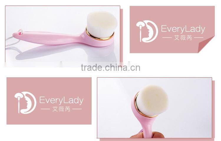 Long Handle Simple Cute Facial Cleaning Brush