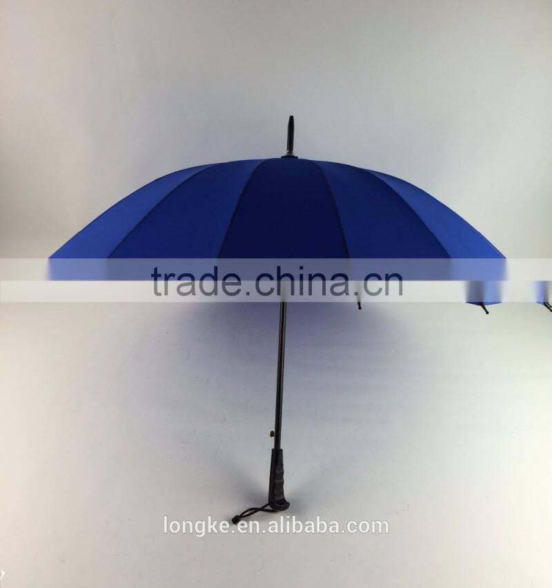 16 ribs solid color straight umbrella